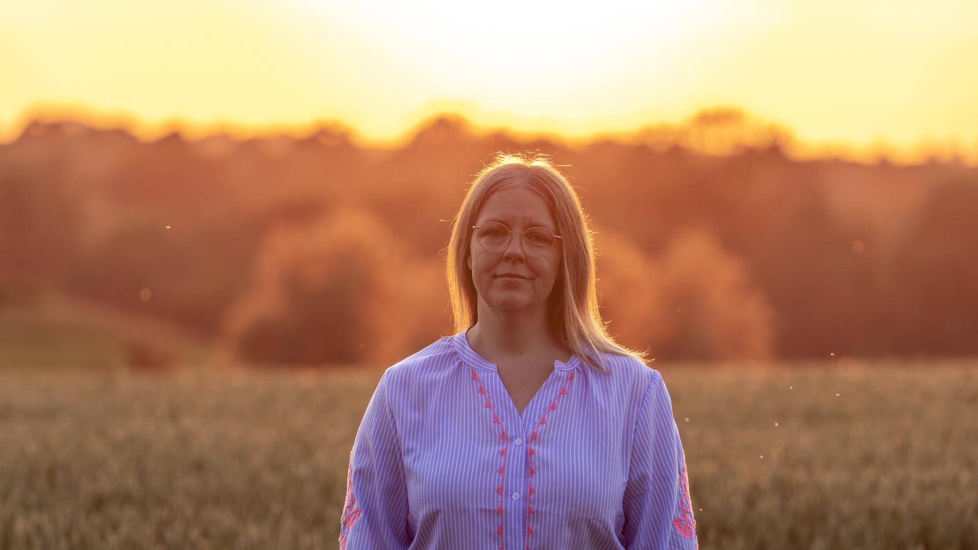 heidi, psykoterapeut i Roskilde, ved solnedgang